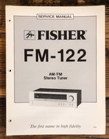 Fisher FM-122 Tuner  Service Manual *Original*