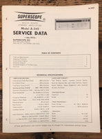 Superscope A-245 Amplifier  Service Manual *Original*