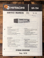 Hitachi SR-704 Receiver  Service Manual *Original*