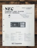 NEC CD-803 CD-803 E EU CD Player  Service Manual *Original*