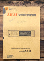 Akai AA-A45 Receiver  Service Manual *Original*