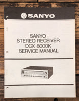 Sanyo DCX8000K DCX 8000K Receiver  Service Manual *Original*