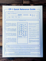 Lexicon CP-1 Processor Quick Start Guide  *Original*