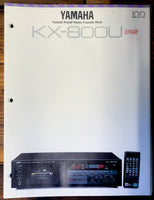 Yamaha KX-800U  Cassette Dealer Brochure 3pg  *Original*