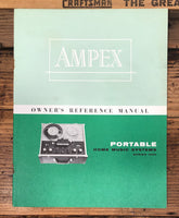 Ampex Model 1250 1260 1270 Reel to Reel Owners / User Manual *Original*