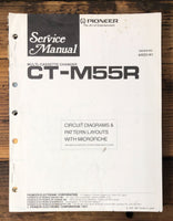 Pioneer CT-M55R Cassette  Service Manual *Original*