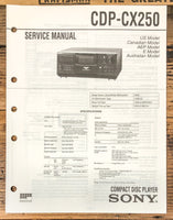 Sony CDP-CX250 CD Player  Service Manual *Original*