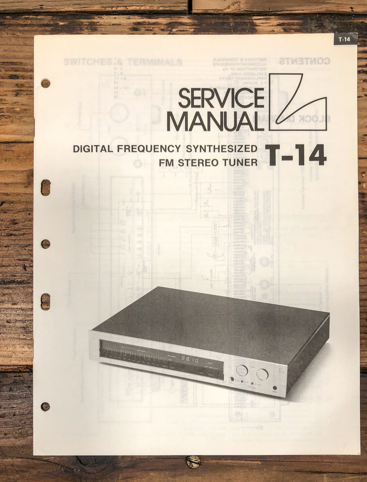 Luxman T-14 Tuner  Service Manual *Original*