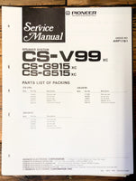 Pioneer CS-G515 -G915 -V99 Speaker  Service Manual *Original*