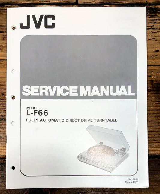 JVC L-F66 Record Player / Turntable Service Manual *Original*
