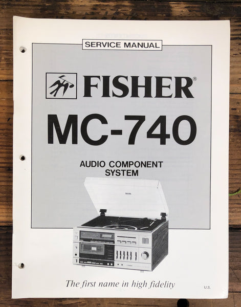 Fisher MC-740 Stereo  Service Manual *Original*
