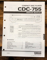 Yamaha CDC-755 CD Player Service Manual *Original*