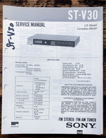 Sony ST-V30 Tuner  Service Manual *Original*