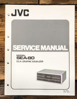 JVC SEA-80 Graphic Equalizer Service Manual *Original*