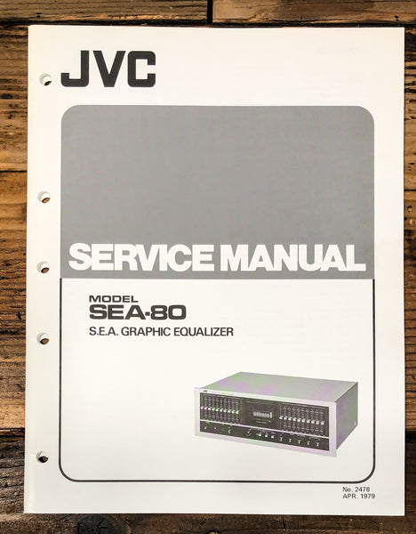 JVC SEA-80 Graphic Equalizer Service Manual *Original*