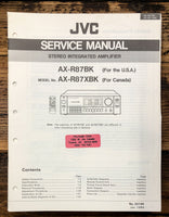 JVC AX-R87 BK XBK Amplifier  Service Manual *Original*