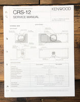 Kenwood CRS-12 Speaker  Service Manual *Original*