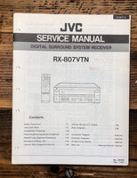 JVC RX-807VTN Receiver  Service Manual *Original*