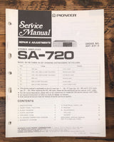 Pioneer SA-720 Amplifier  Service Manual *Original*