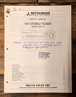 Mitsubishi M-F01 Tuner  Service Manual *Original*