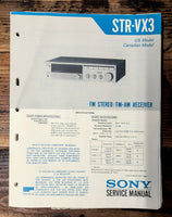 Sony STR-VX3 Receiver  Service Manual *Original*