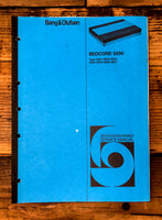 Bang & Olufsen B&O Beocord 5000   Service Manual *Original*