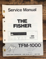 Fisher TFM-1000 Tuner  Service Manual *Original*