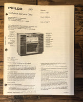 Philco H336 H336LWA Console Stereo  Service Manual *Original*