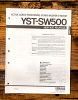 Yamaha YST-SW500 Subwoofer / Speaker  Service Manual *Original*