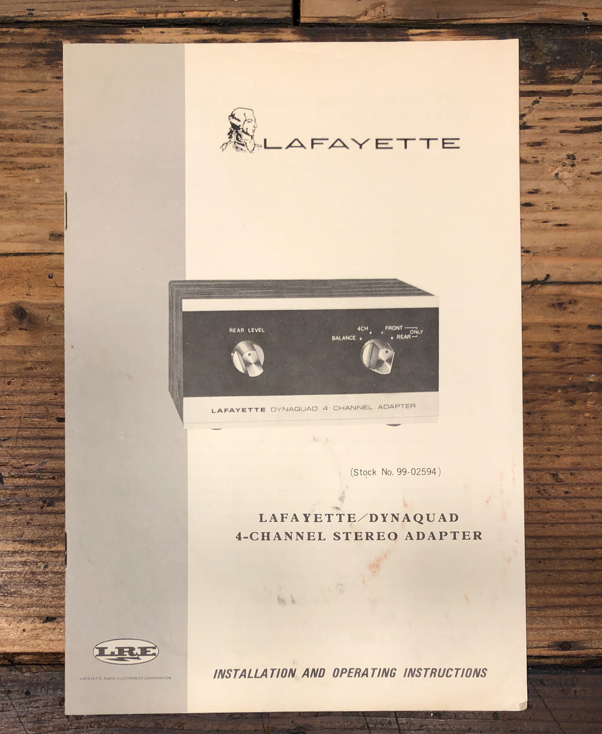Lafayette DynaQuad Stereo Adapter Owners / User Manual *Original*