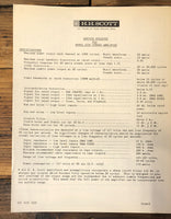 HH Scott Model 222C Amplifier  Service Manual *Original* #1