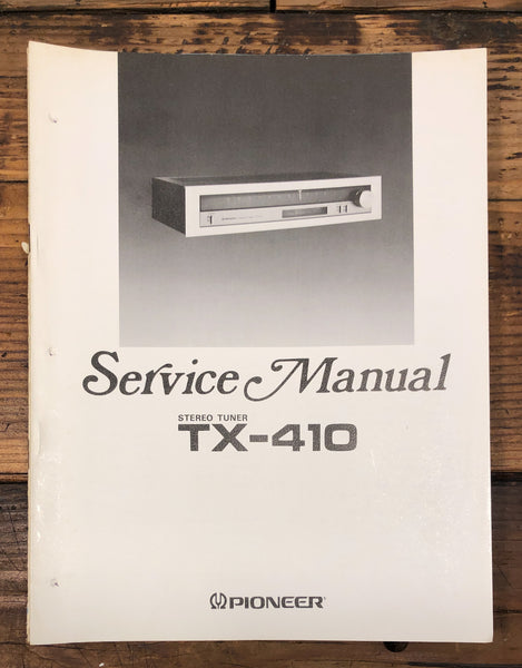 Pioneer TX-410 Tuner  Service Manual *Original*