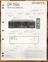 Kenwood DP-7020 CD Player  Service Manual *Original*
