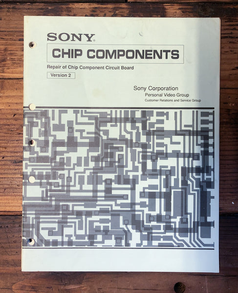 Sony Chip Components PCB Level Repair  30pg + Service Manual *Original*