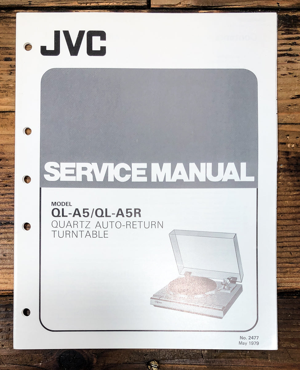 JVC QL-A5 QL-A5R Record Player / Turntable Service Manual *Original*