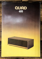 Quad Model 405 Amplifier 3pg Dealer Brochure  *Original*