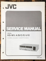JVC KD-W5 Cassette  Service Manual *Original*