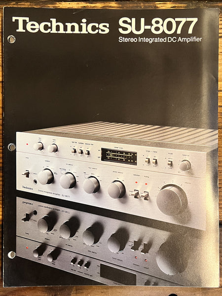 Technics SU-8077 Amplifier 3pg Brochure  *Original*