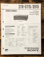 Sony STR-D715 STR-D915 Receiver  Service Manual *Original*