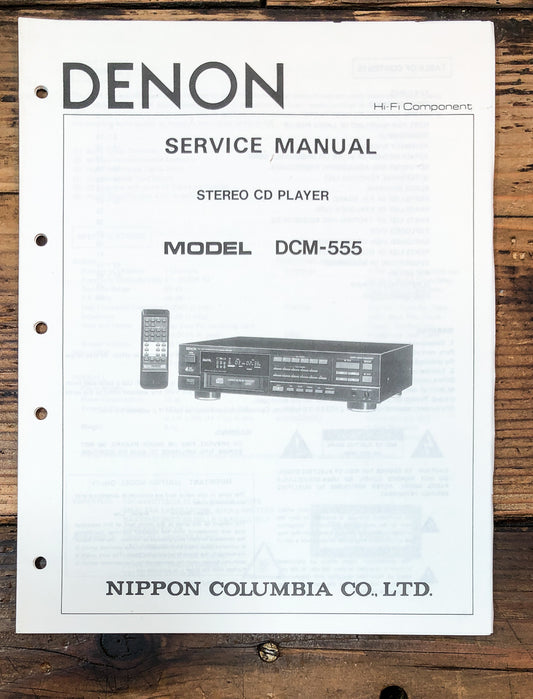 Denon DCM-555 CD Player Service Manual *Original*