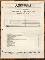 Mitsubishi DP-45P CD Player  Service Manual *Original*
