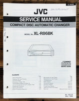 JVC XL-R86BK XL-R86 CD Changer  Service Manual *Original*