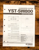 Yamaha YST-SW800 Subwoofer / Speaker  Service Manual *Original*