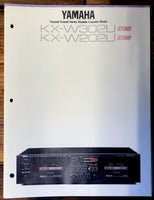 Yamaha KX-W302U KX-W202U Cassette Dealer Brochure 3pg  *Original*