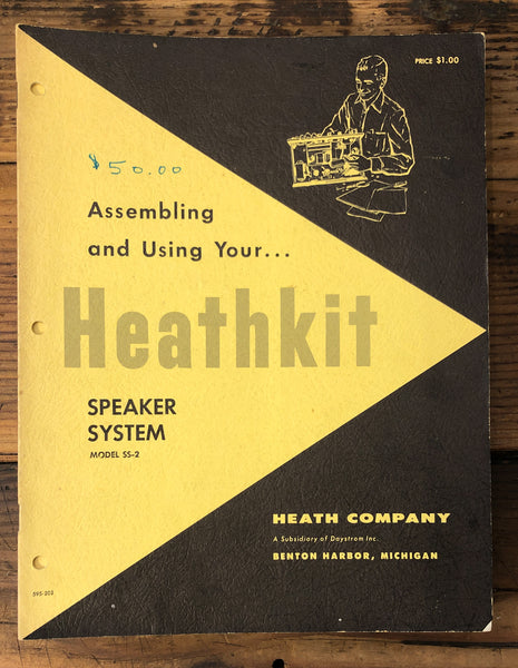 Heathkit SS-2 Speaker  Owner / User Manual *Original*