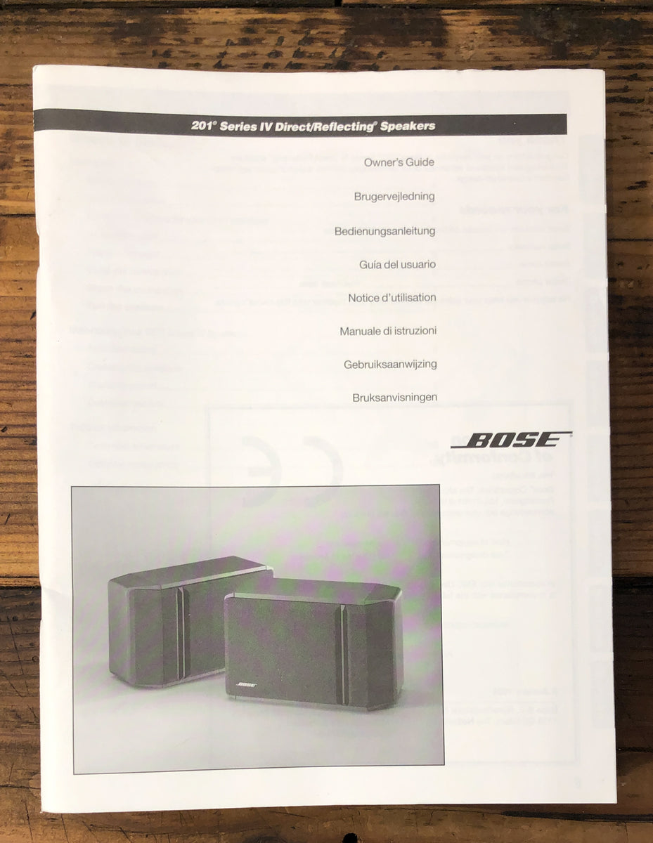 Owner / User Manual *Original* – Vintage Audio Store - Vintage Service ...