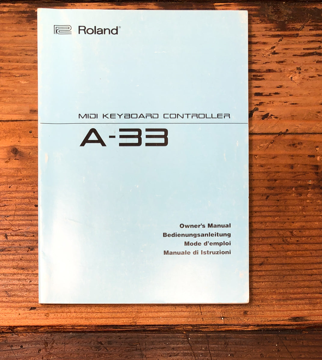 Roland A-33 Midi Conroller Owners / User Manual *Original*