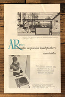 Acoustic Research  Speakers & Turntables AR-3 AR-2 -2A  11pg Brochure *Orig*