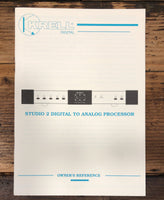 Krell Studio 2 DAC Processor Owners / User Manual *Original*