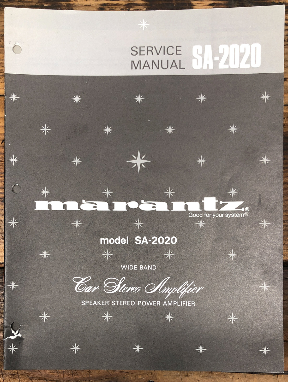 Marantz SA-2020 Car Amplifier  Service Manual *Original*